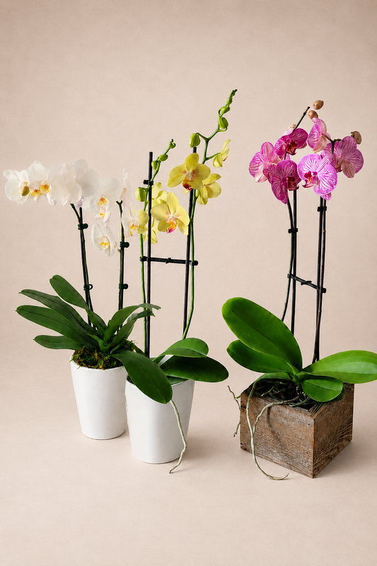 Orchidée double (Phalaenopsis)