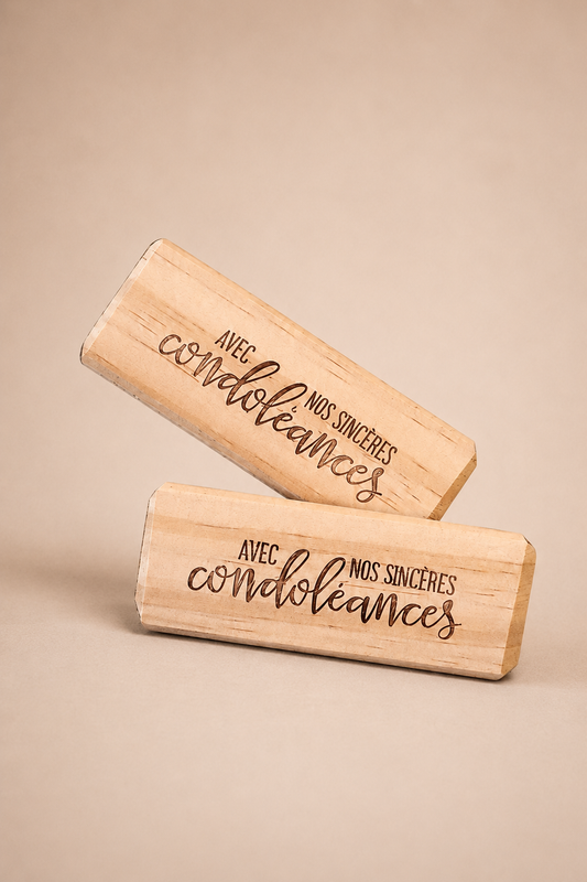 Message en bois